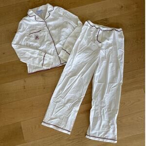 Peppermayo - Harry Pyjama Top & Pants in White & Red